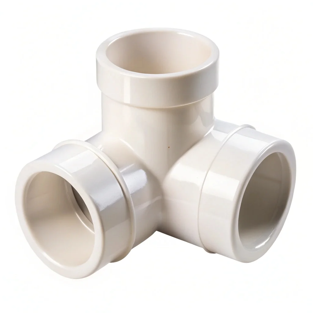 Тройник ПВХ Материал: ПВХ-поливинилхлорид   280 мм  225 мм переходной  90 град клеевой